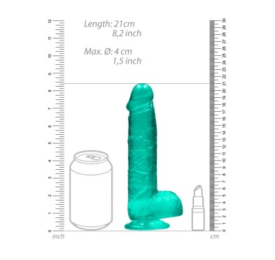 RealRock - Realistyczne dildo z jądrami 21 cm